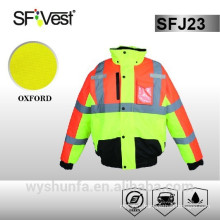 ANSI/ISEA safety clothing 100% polyester waterproof reflective jacket